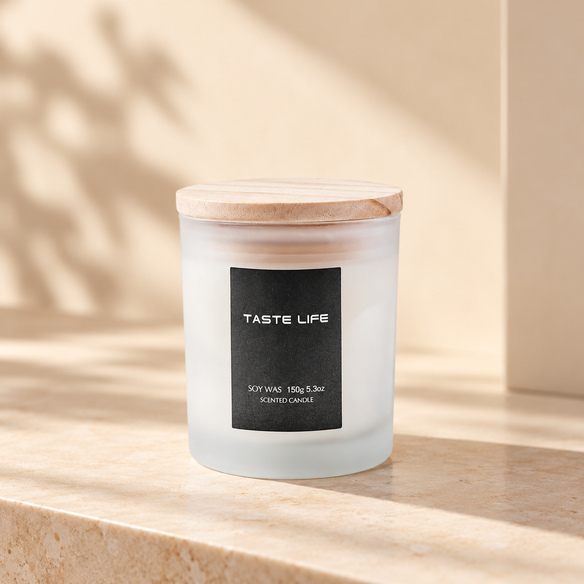 Soy Wax Candle with Wooden Lid