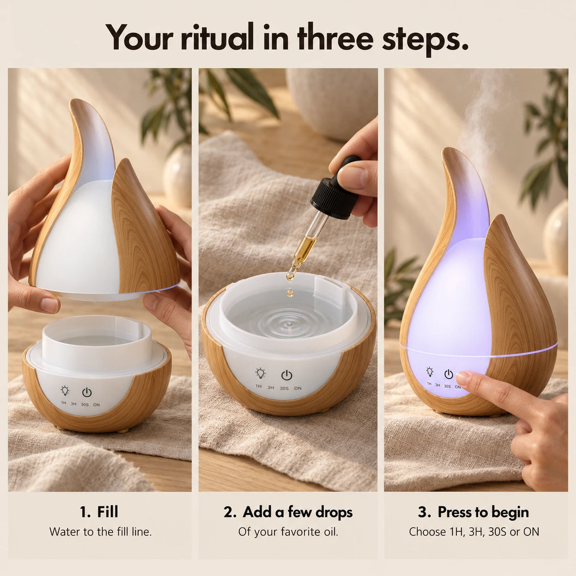 Teardrop Ultrasonic Aroma Diffuser
