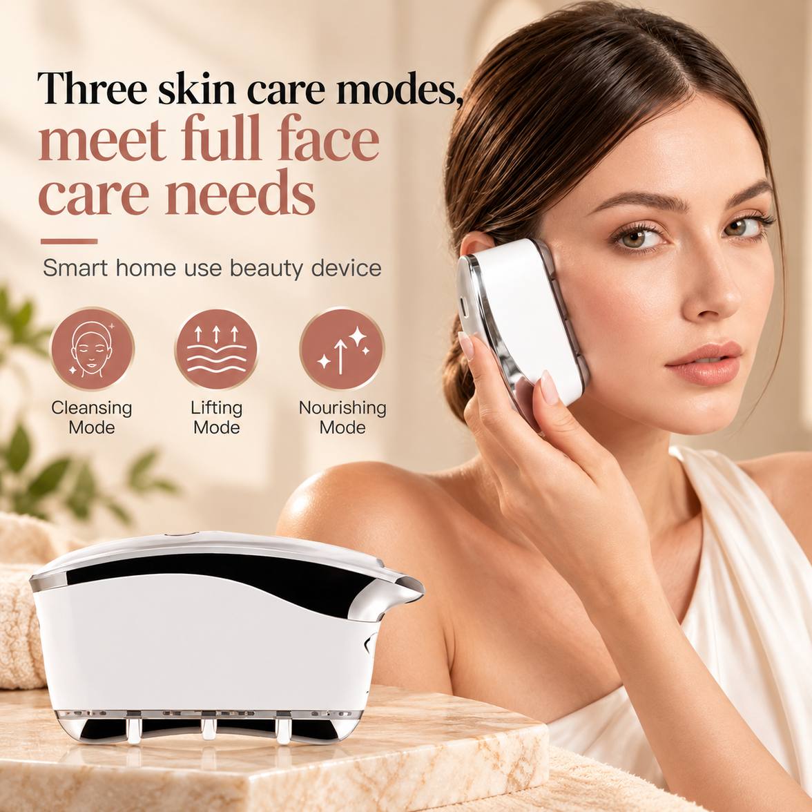 EMS Gua Sha Facial Massager with LED