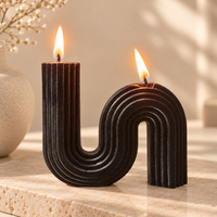 Sculptural S-Shape Soy Candle