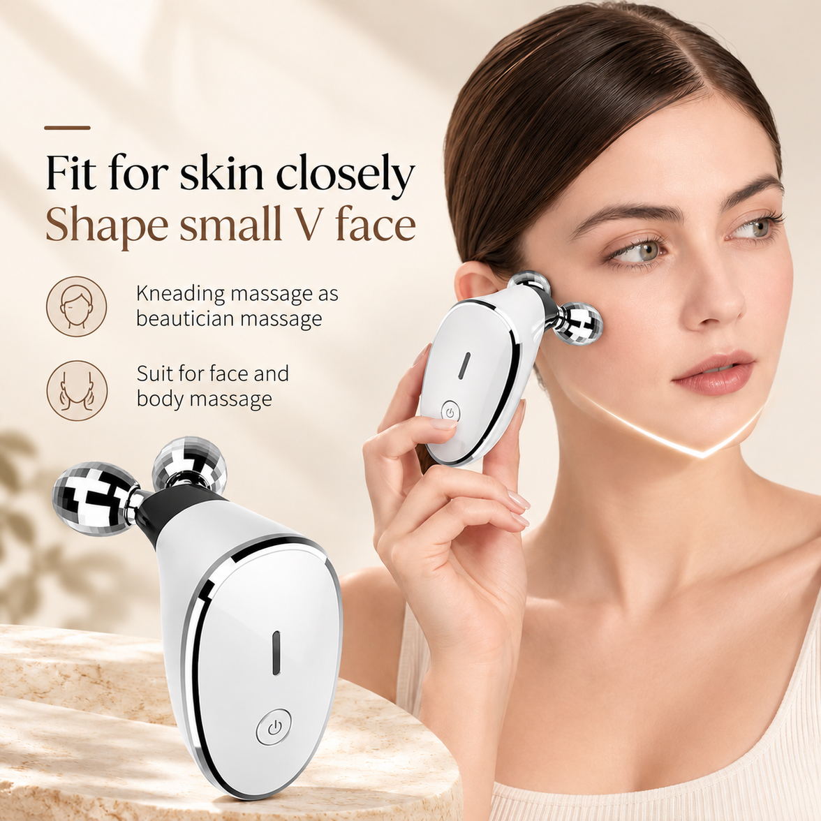 Microcurrent Facial Roller with EMS Massage
