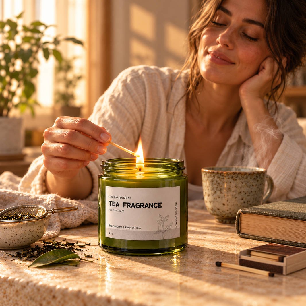 Vintage Green Jar Soy Candle