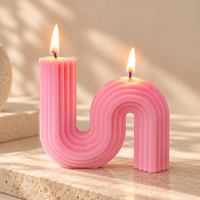 Sculptural S-Shape Soy Candle