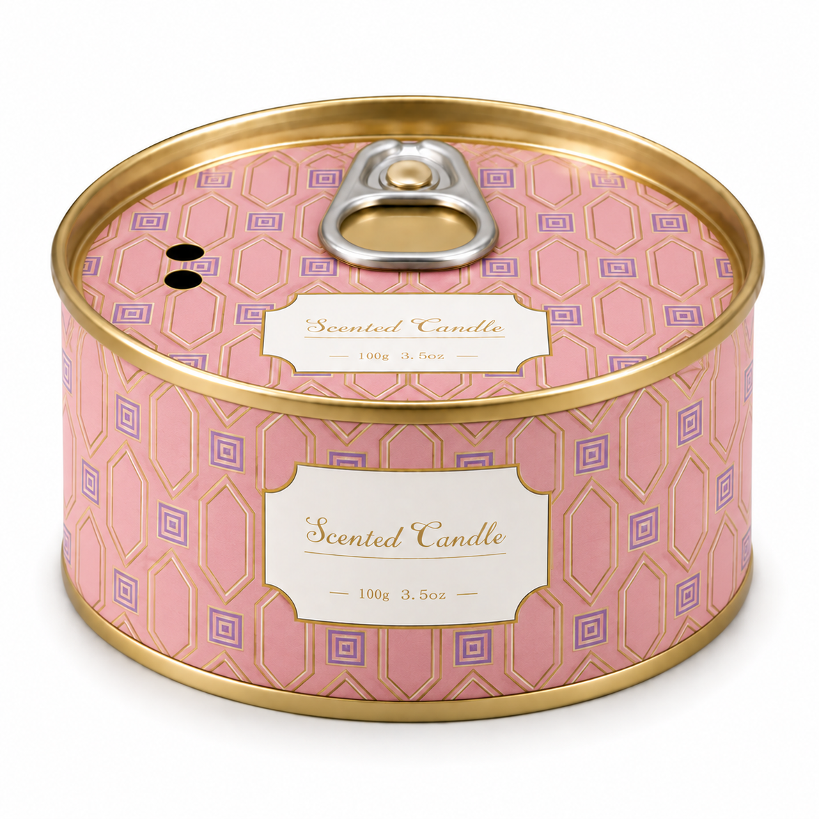 Ring-pull tin scented candle, White Peach Oolong