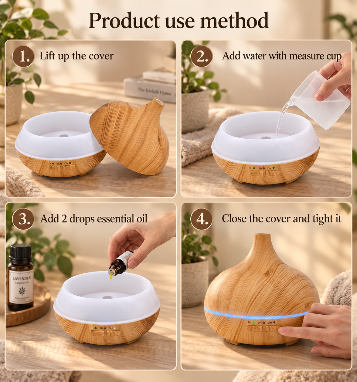 Wood Grain Onion Aroma Diffuser