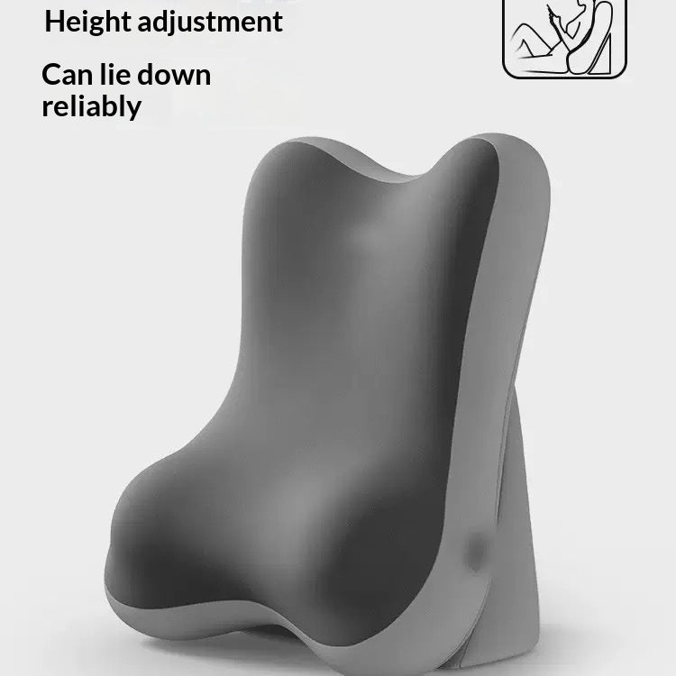 Adjustable memory foam backrest pillow, Two-Tone Gray