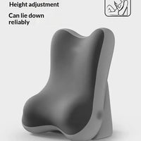 Adjustable memory foam backrest pillow, Two-Tone Gray