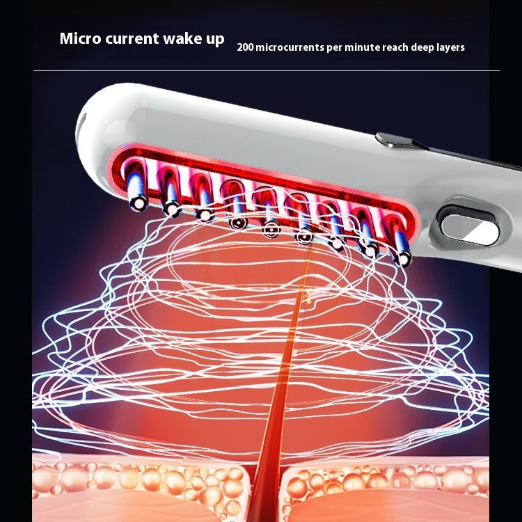Red light scalp massage comb teeth with LED strip