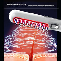 Red light scalp massage comb teeth with LED strip