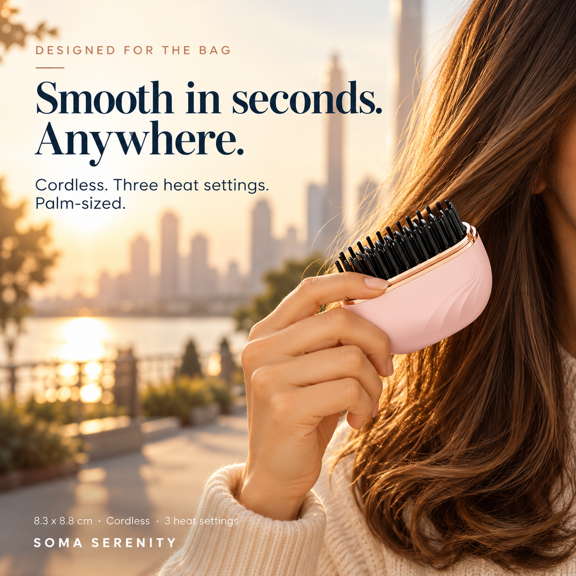 Cordless Mini Hair Straightening Comb