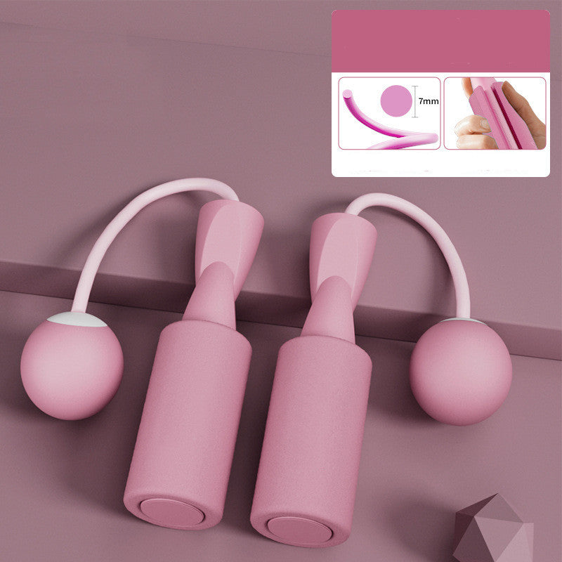 Dual-use cordless jump rope, Pink / Small Ball