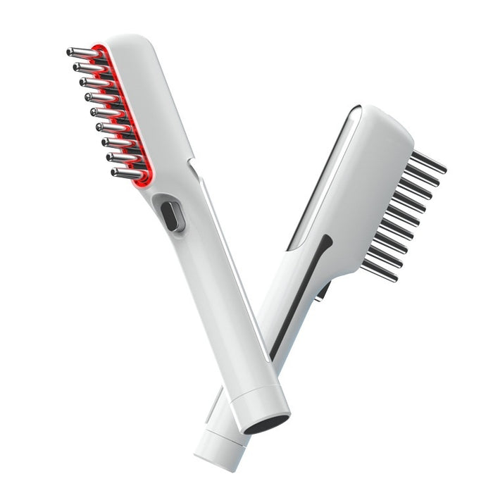 Red light scalp massage comb, front and back
