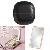 Cordless mini hair straightening comb, Black Set