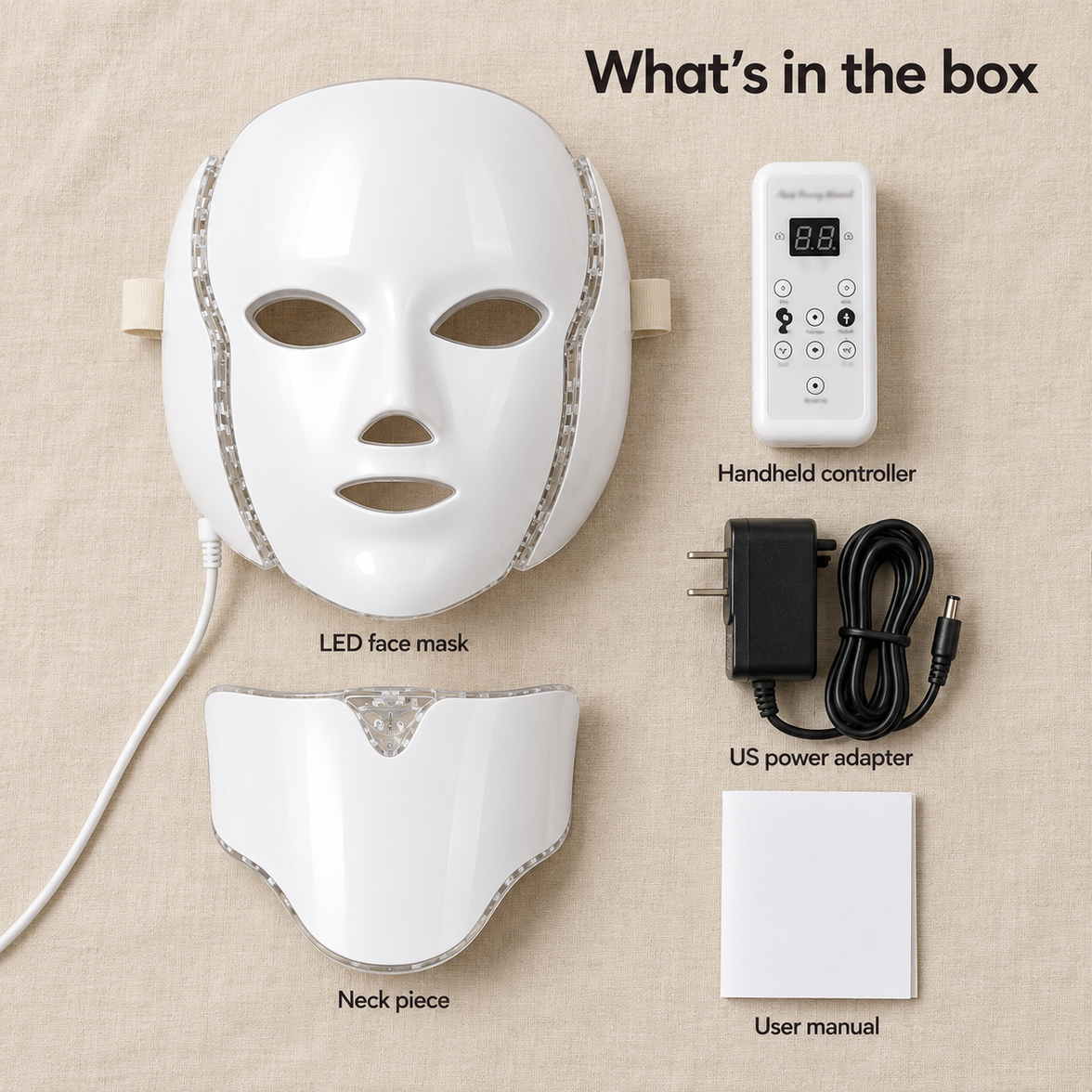 LED Light Face & Neck Mask