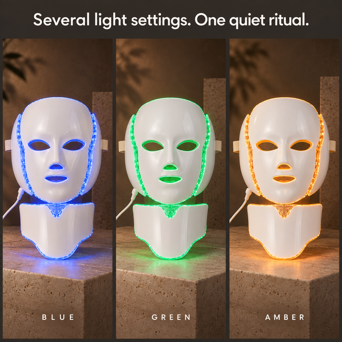 LED Light Face & Neck Mask