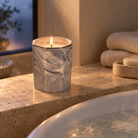 Marbled Ceramic Scented Candle