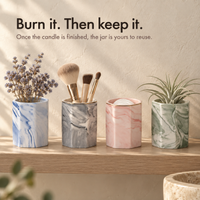 Marbled Ceramic Scented Candle