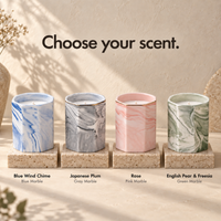 Marbled Ceramic Scented Candle