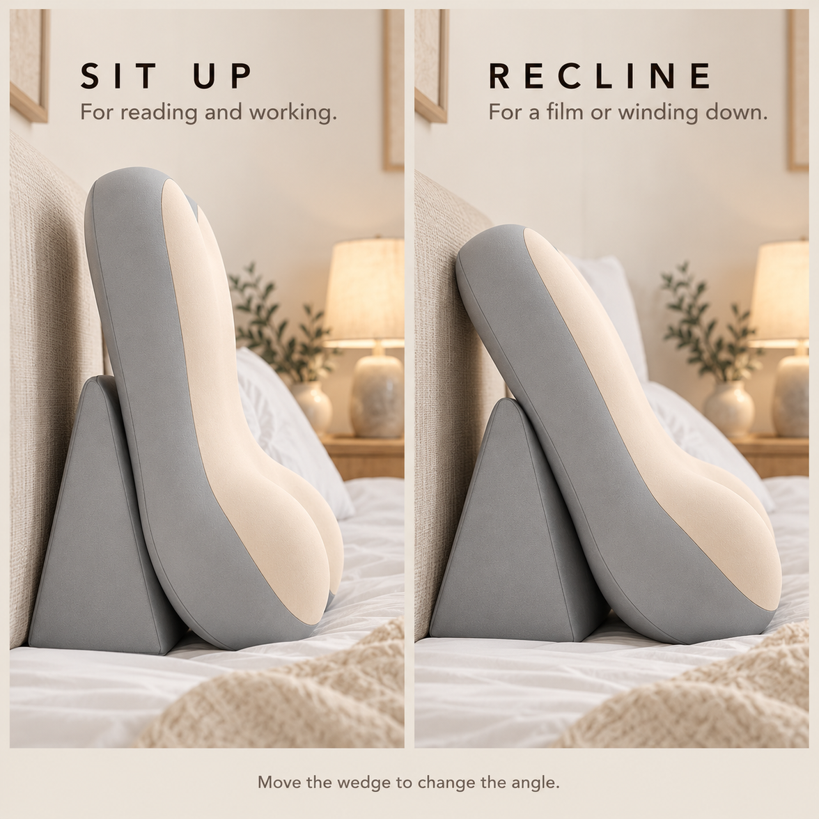 Adjustable Memory Foam Backrest Pillow