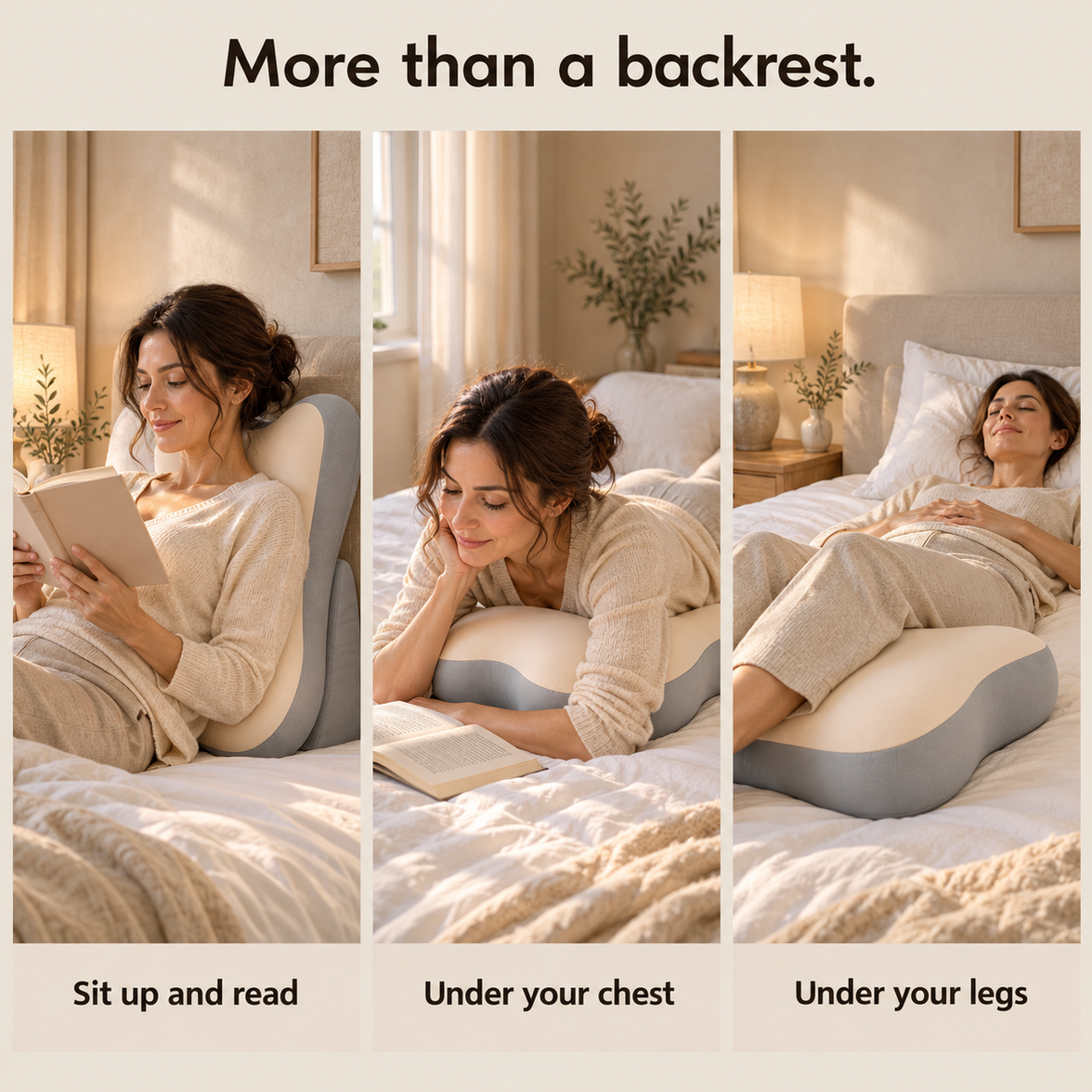 Adjustable Memory Foam Backrest Pillow
