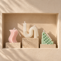 Sculptural Geometric Candle