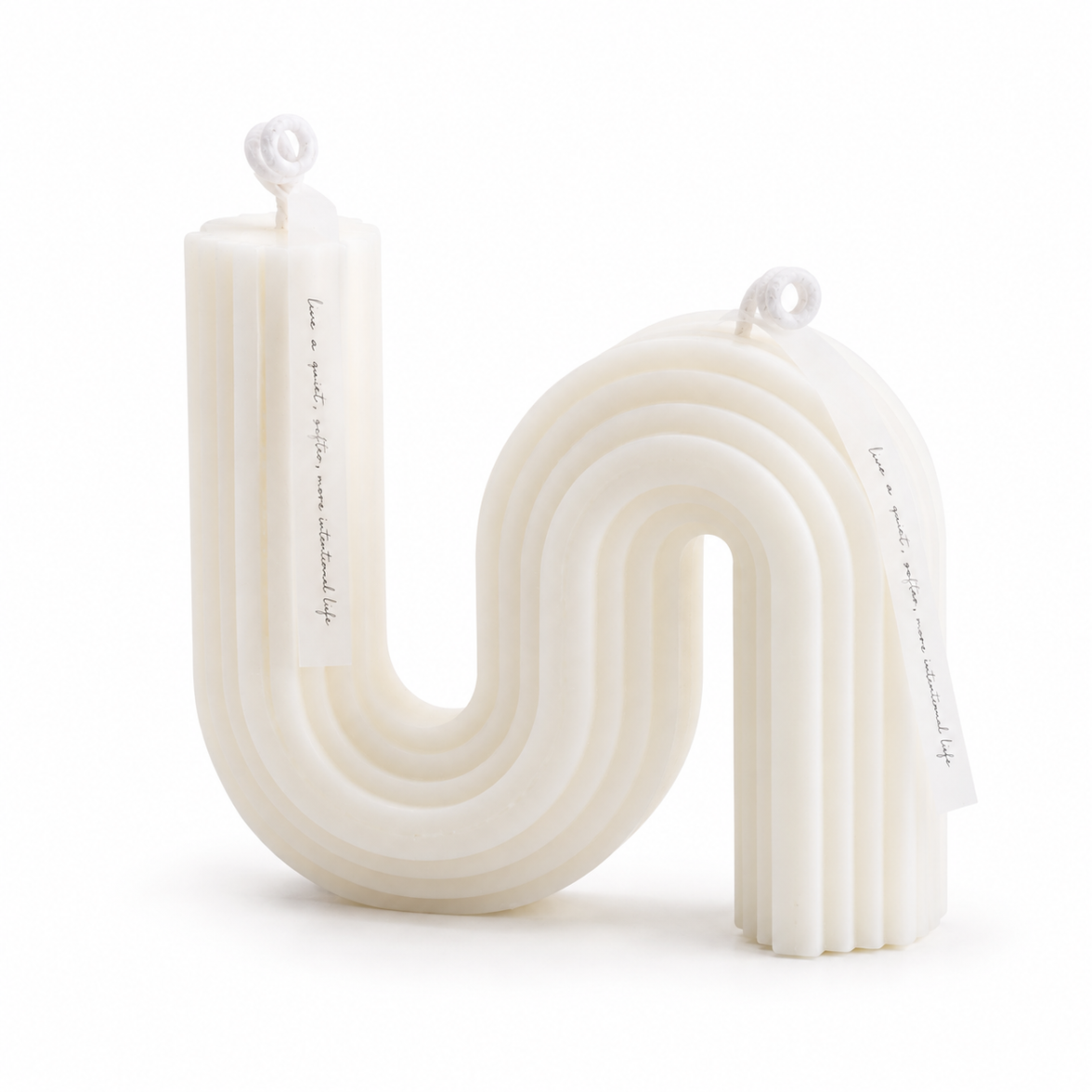 Sculptural Geometric Candle